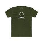 ZIP IT. Zipper Mouth Smiley Face T-Shirt Funny Sarcastic Graphic Tee | Guilty Kick Branded - Guilty Kick Apparel