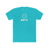 ZIP IT. Zipper Mouth Smiley Face T-Shirt Funny Sarcastic Graphic Tee | Guilty Kick Branded - Guilty Kick Apparel