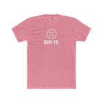 ZIP IT. Zipper Mouth Smiley Face T-Shirt Funny Sarcastic Graphic Tee | Guilty Kick Branded - Guilty Kick Apparel