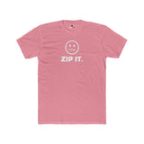 ZIP IT. Zipper Mouth Smiley Face T-Shirt Funny Sarcastic Graphic Tee | Guilty Kick Branded - Guilty Kick Apparel