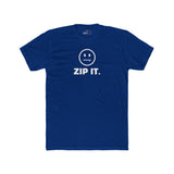 ZIP IT. Zipper Mouth Smiley Face T-Shirt Funny Sarcastic Graphic Tee | Guilty Kick Branded - Guilty Kick Apparel
