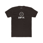ZIP IT. Zipper Mouth Smiley Face T-Shirt Funny Sarcastic Graphic Tee | Guilty Kick Branded - Guilty Kick Apparel